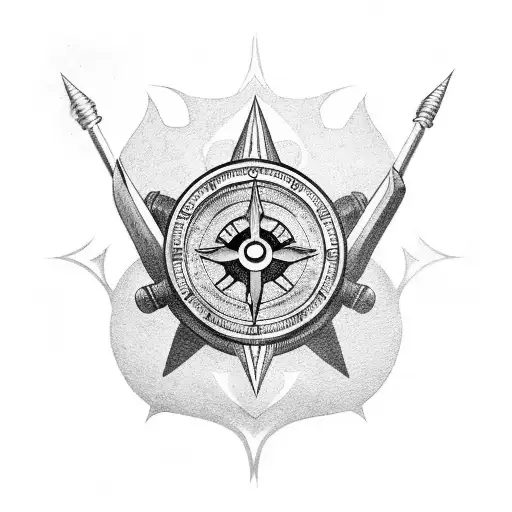 Gengar With Viking Compass