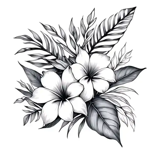 Tropical Flowers And Nature Inspired