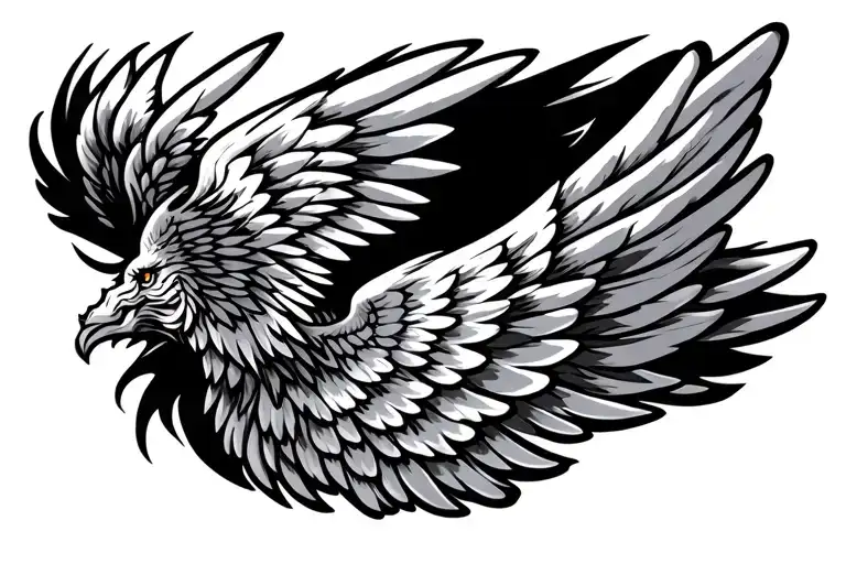 Wing Tattoo For Forearm