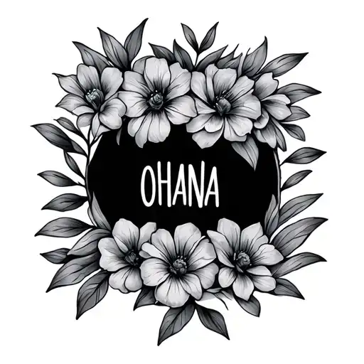 Flowers Around The Word Ohana
