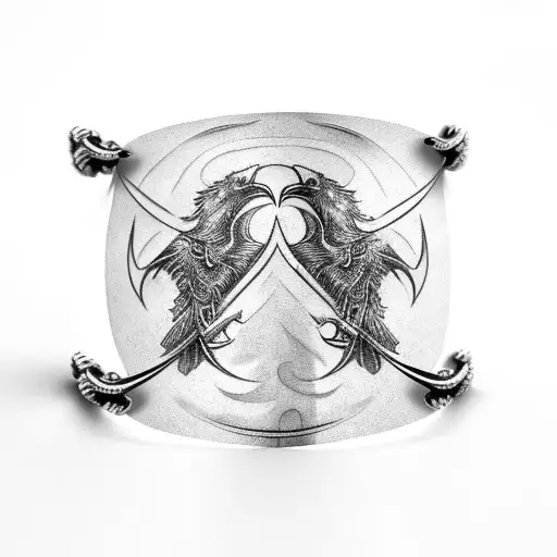 Yggdrasil Bracelet With Flying Ravens