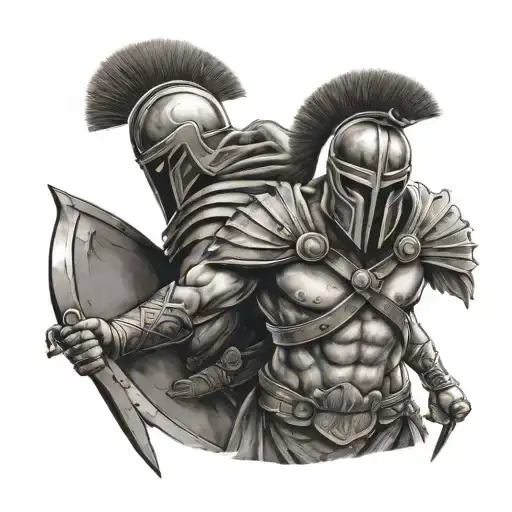 Spartan Warriors Fighting