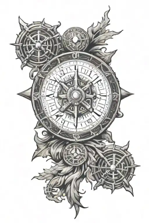 Vegvisir Viking Compass And Helm Of Awe