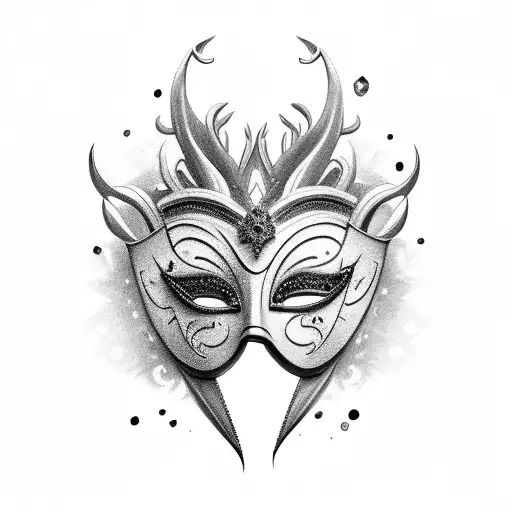 Ice Carnival Mask And Broken Heart