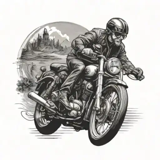 Male Biker Tattoo Sweden