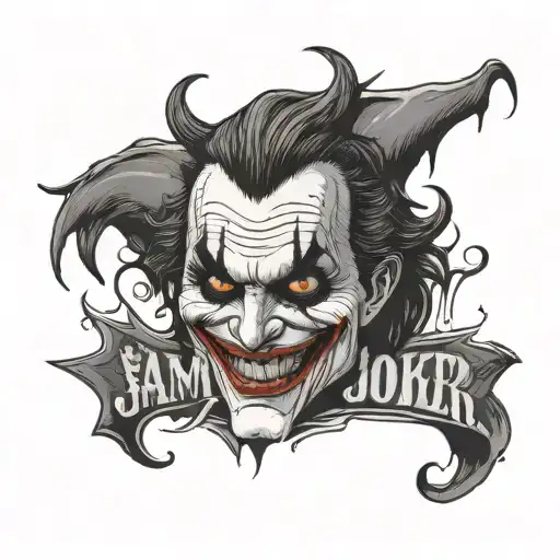 Joker With The Inscription Am Am Am