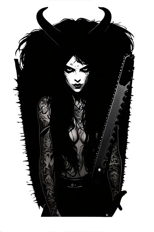 Devil Girl With A Chainsaw