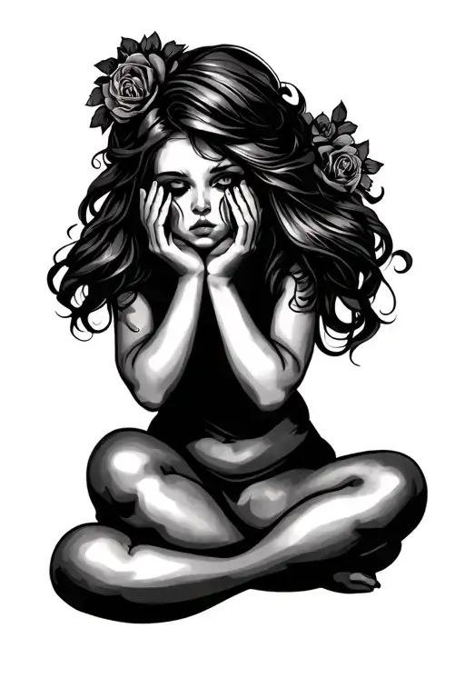 Hear No Evil See No Evil Speak No Evil Trad Tattoo Design Women