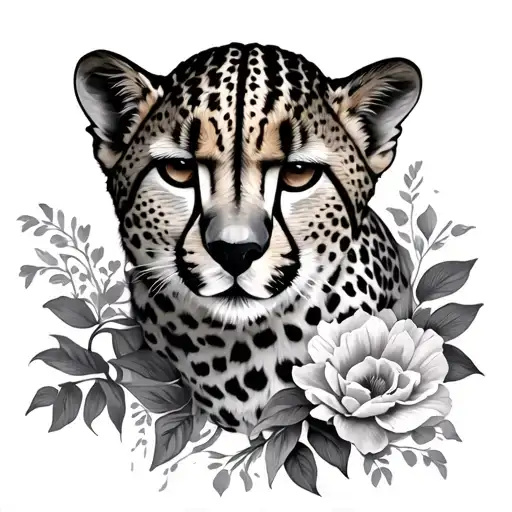Cheeta With Floral