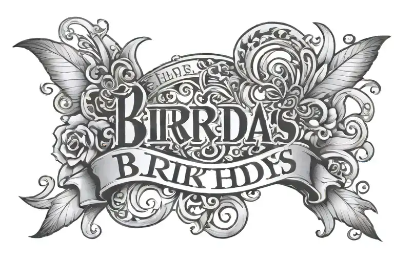 Kids Birthdays And Names Written