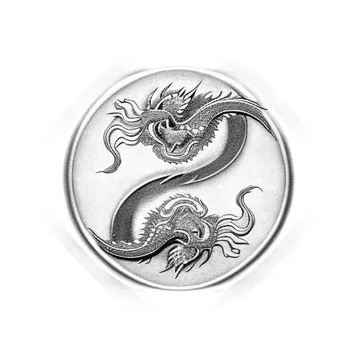 Dragon Phoenix Yin Yang