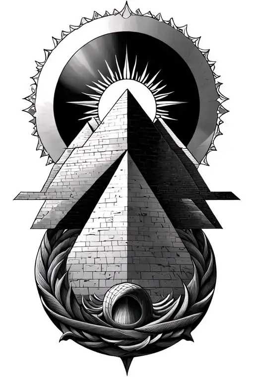 Black Sun Pyramids Ouroboros Dodechadron