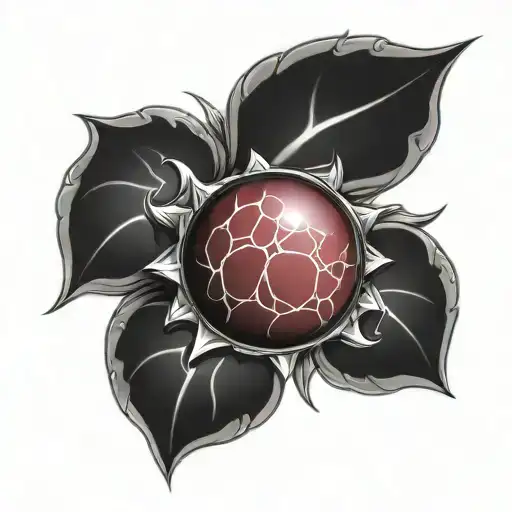 Cancer Sign And Ruby Stone