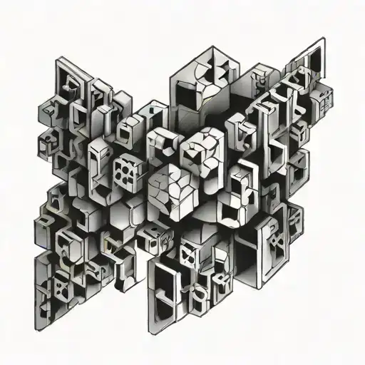 Tatoo Bracelet With Small Squares