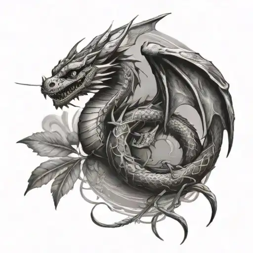 Dragon And Dragonfly