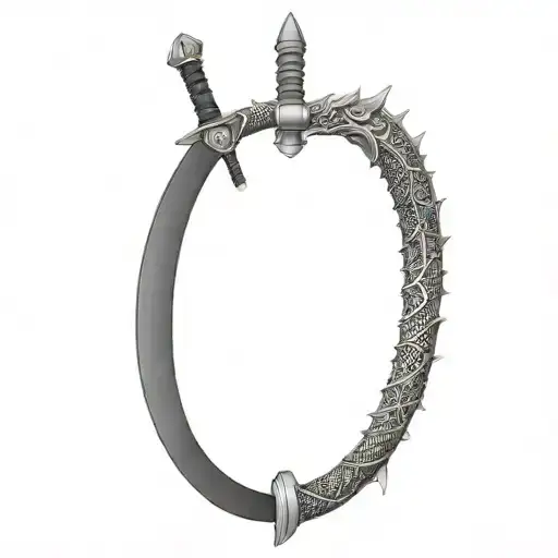 Armour Holding Dragon Katana