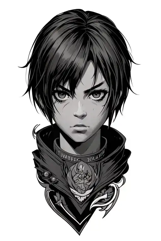 Attack On Titan Anime Scouts Tattoo Design