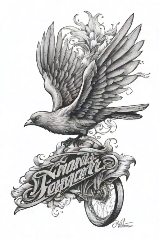 Angel Birds Flying And My Nana's Keeper Letters