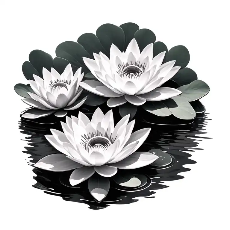 3 Water Lillies