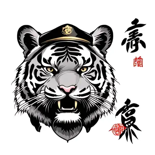 Chinese Tiger Bamboo Communist Hat