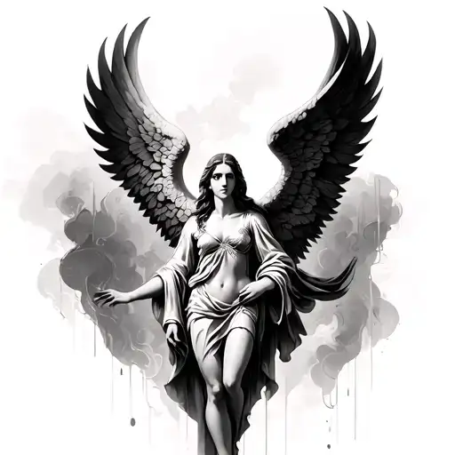 Arch Angel Chamuel Nice Background Detailed