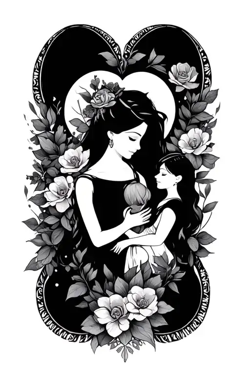 Create Me A Tattoo That Symbolizes My Love And Protection For My Wife And Four Daughters
