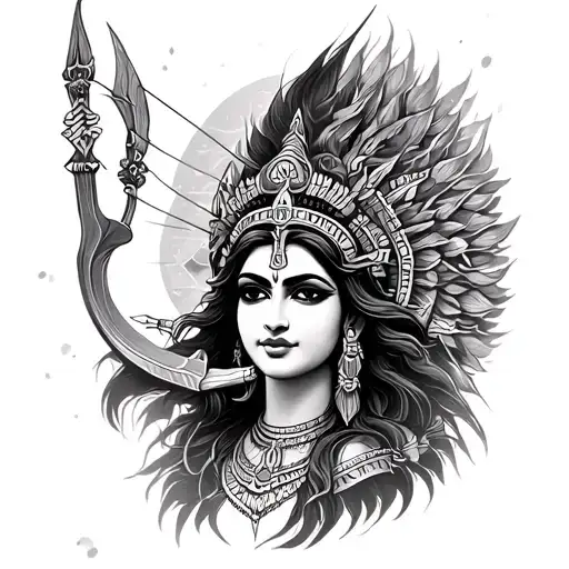Durga Goddess Sagittarius