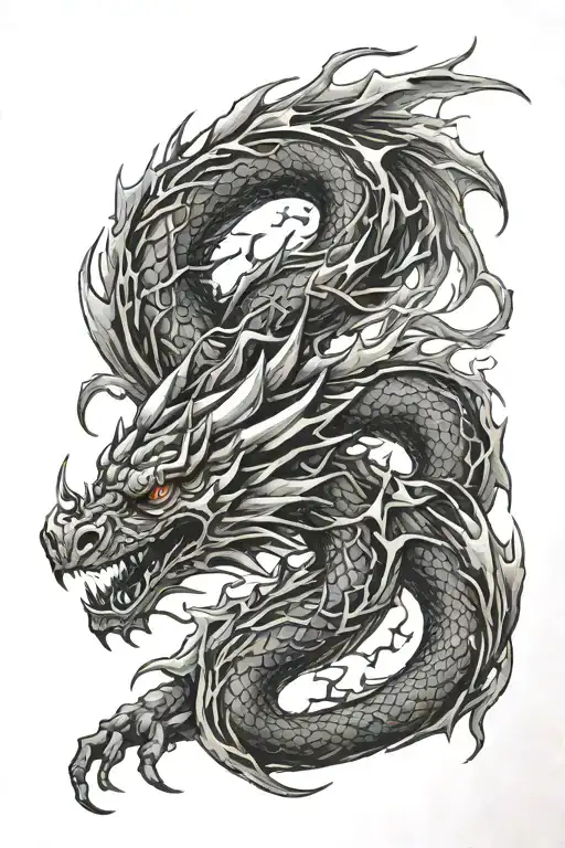 Dragon And Lightning