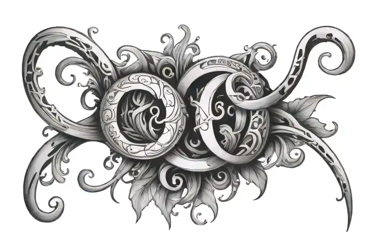 Initial L And E Entwined Together