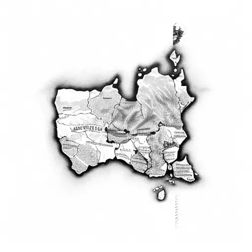 Map Of South Africa And New Zealand Merging Into One