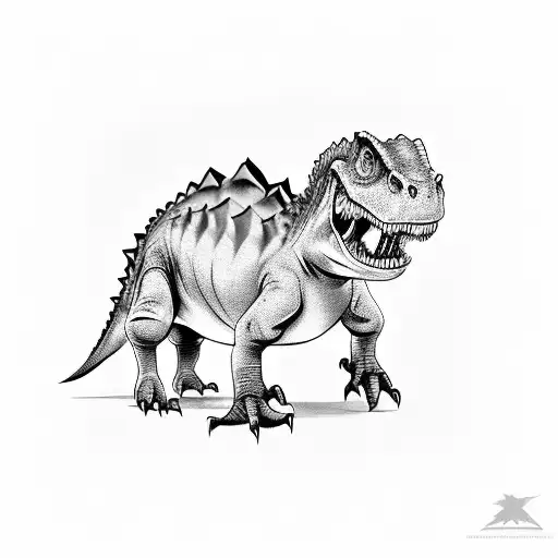 Frustrated Dinosaur Office Worker