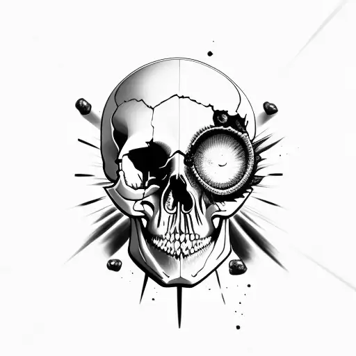 Left Side Of Skull Exploding