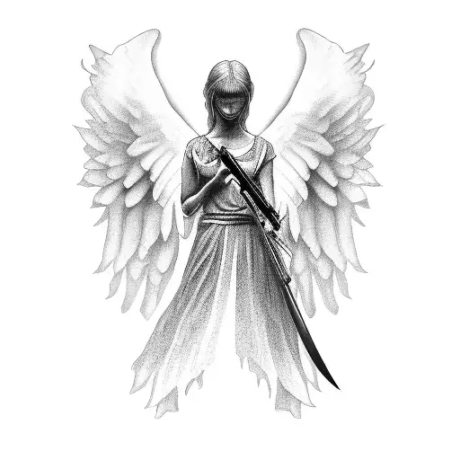 Angel With Knife