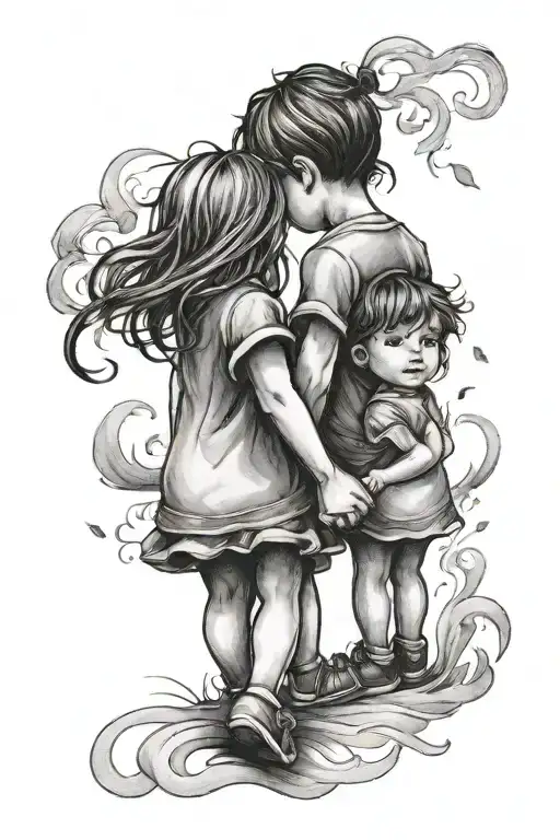 Name Of Children Holding Hands