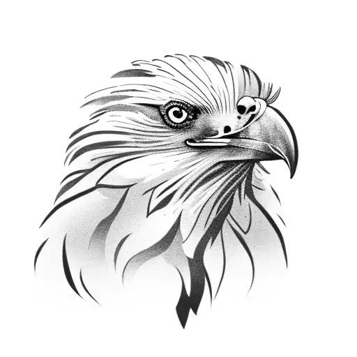 Girl With Philippine Eagle