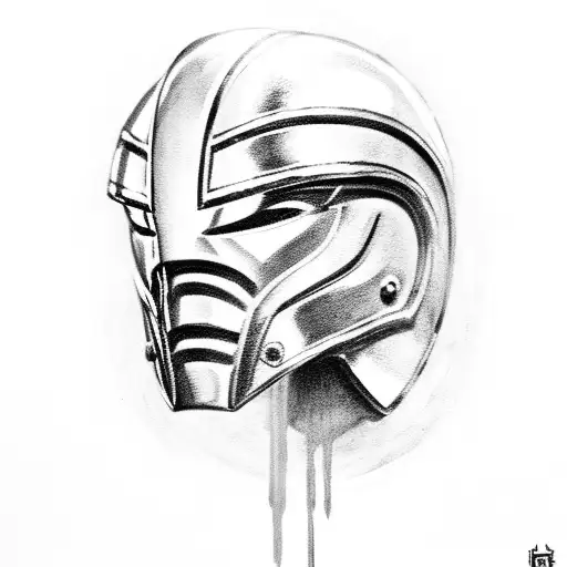 Spartan Helmet On An A Lance