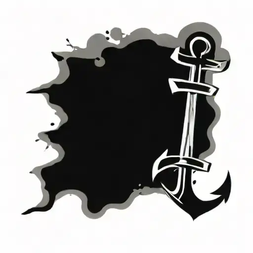 Rock Sign With Anchor On Wrist