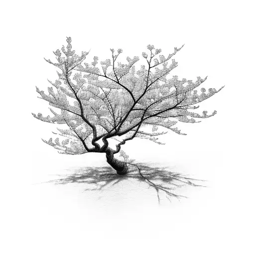 2 Tree Branches Cherry Blossom