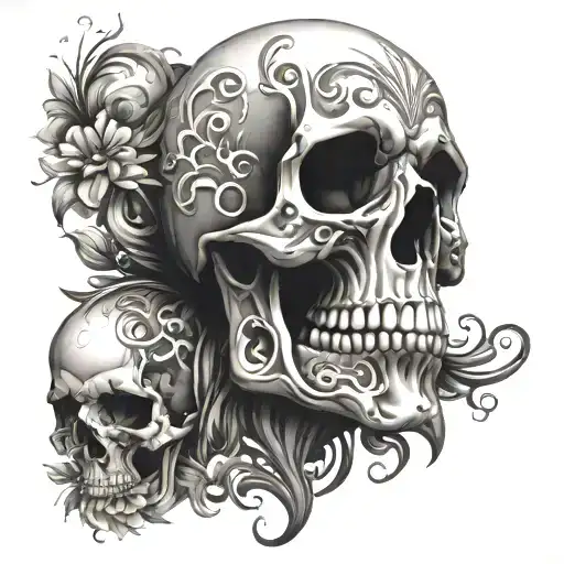 Skull Patterned Background