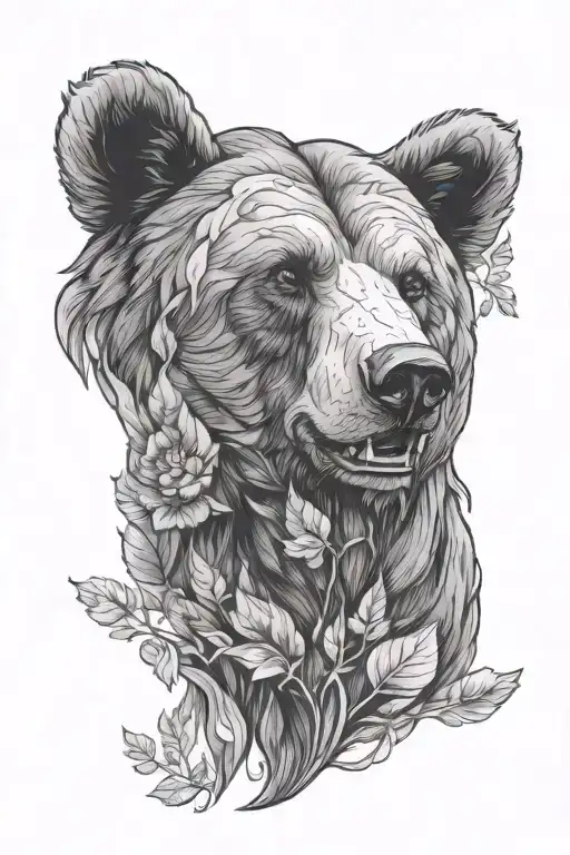 Bear Head Nature Inspired