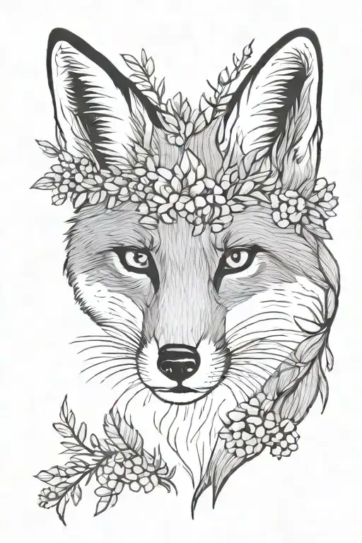 Fox Head Nature Inspired