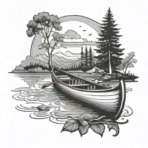 Nature Like Canoe Floating