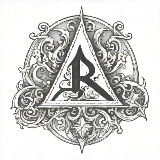 The Initial R With A 5 Pointed Star
