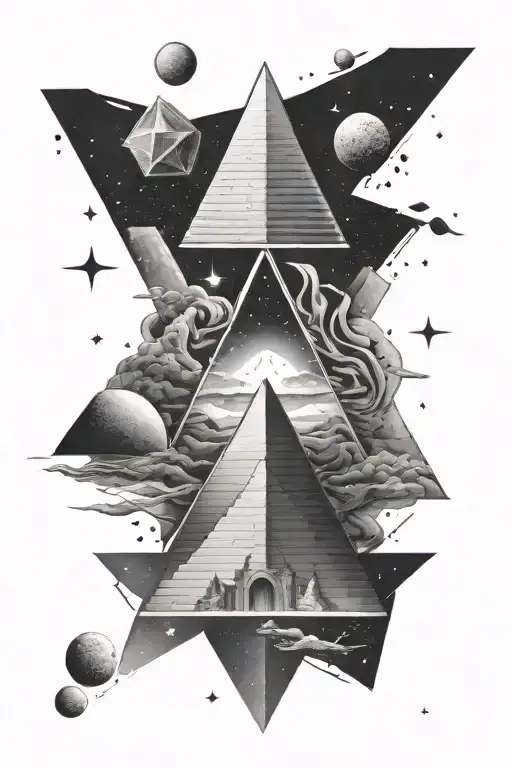 Pyramid And Space Themed