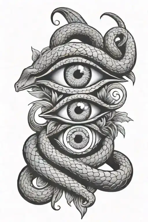 Evil Eye And Snake