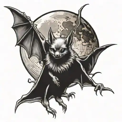 Bat Loves The Moon