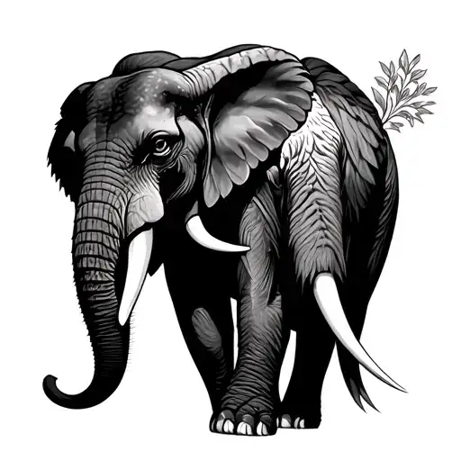 Condor And Elephant Merged Together Into One