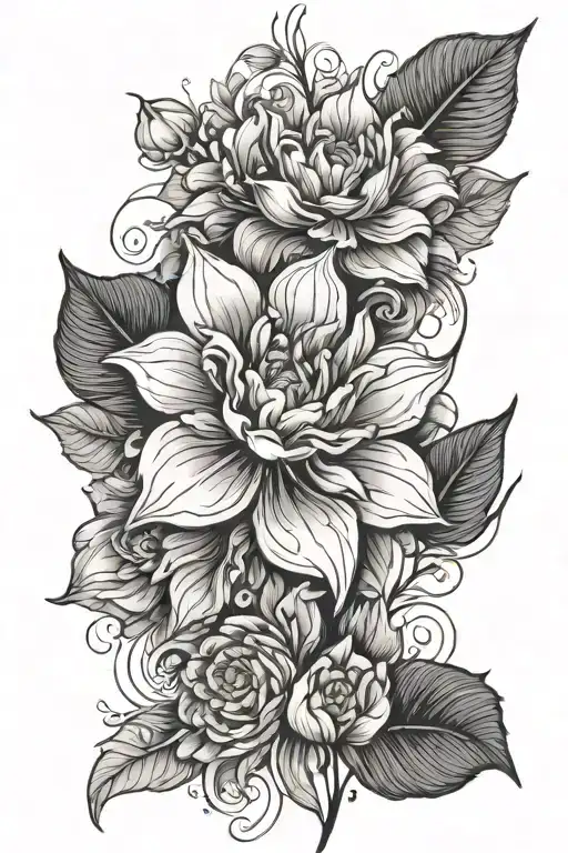 Abstract Floral Back