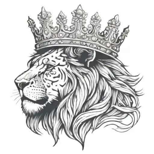 Lion With Crown Color