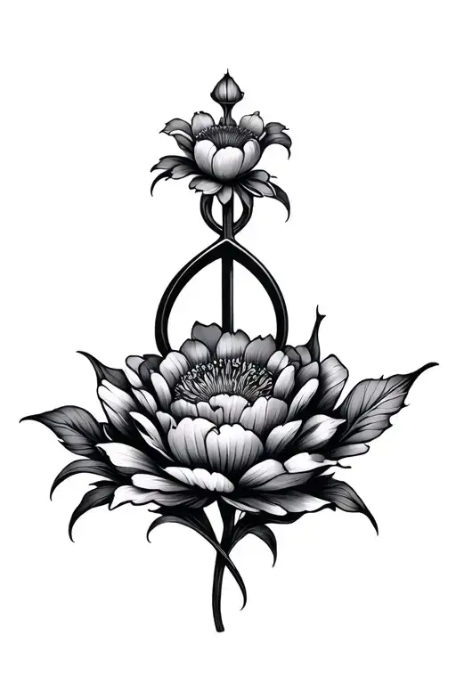 Gemini Symbol Flower